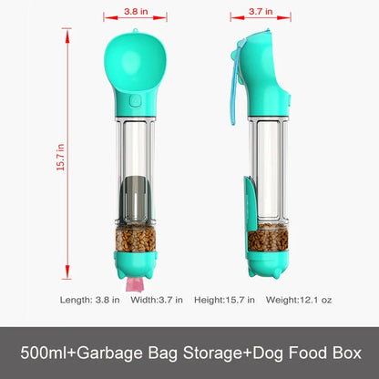 Portable Pet Dog Water Bottle For Small Large Dogs Travel Puppy Cat Drinking Bowl Outdoor Pet Water Dispenser Feeder wiht shovel